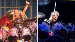 ”Hän on ihan vauva pienen settinsä kanssa” – Iron Maidenin Nicko McBrain naljailee seuraajastaan Simon Dawsonista