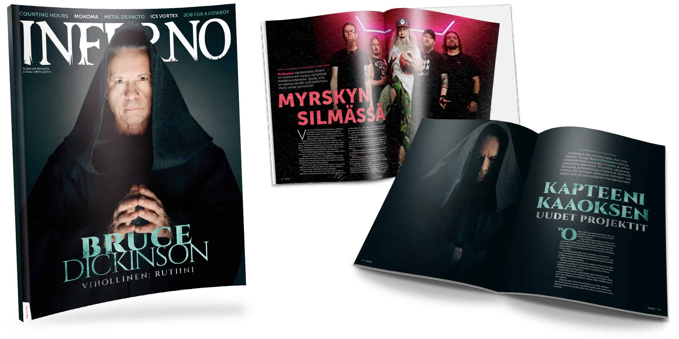 Inferno 2/2024: Bruce Dickinson, Mokoma, Counting Hours, Metal De Facto ...